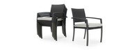 Portofino® Casual Set of 6 Sunbrella® Outdoor Dining Chairs - Dove